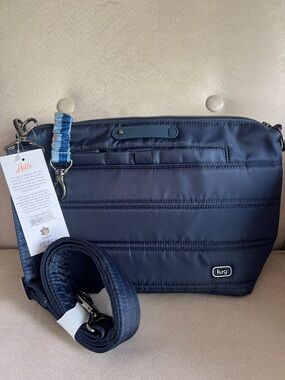 NWT Lug Flare 2 Crossbody Bag with Puller in Indigo